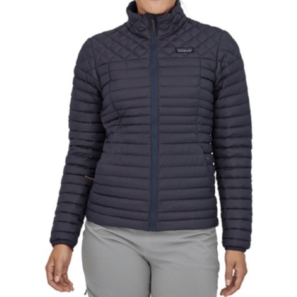 Patagonia Women's Alplight Down Jacket Slim Fit - Smolder Blue Size Medium